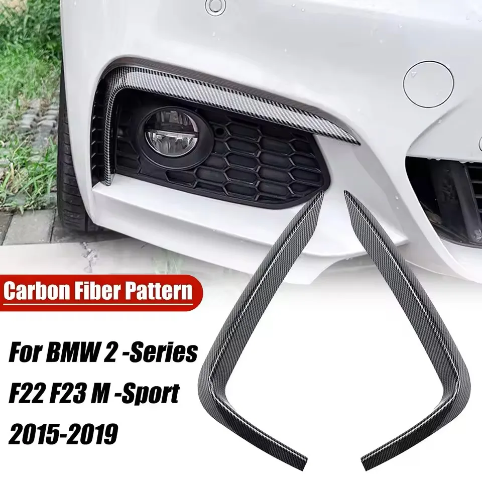 

Front Bumper Spoiler Lip Splitter Chin Lip Lower Body Kit Trim Guard Plate Blade For BMW 2 Series F22 F23 M Sport 2015-2019