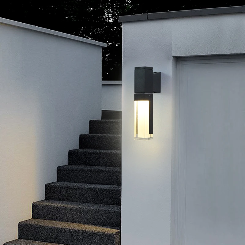 Lámpara Led de pared impermeable para exteriores, luz de pared de paisaje de jardín, Ac220v, Ip65 con iluminación de cabeza simple o doble