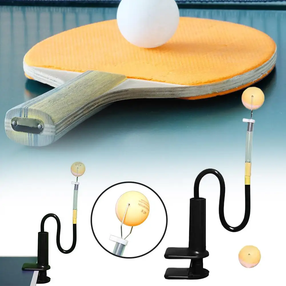 Professional Table Tennis Training Equipment Ping Pong Training Fixed Robot With Table Clamp Serve Device Training