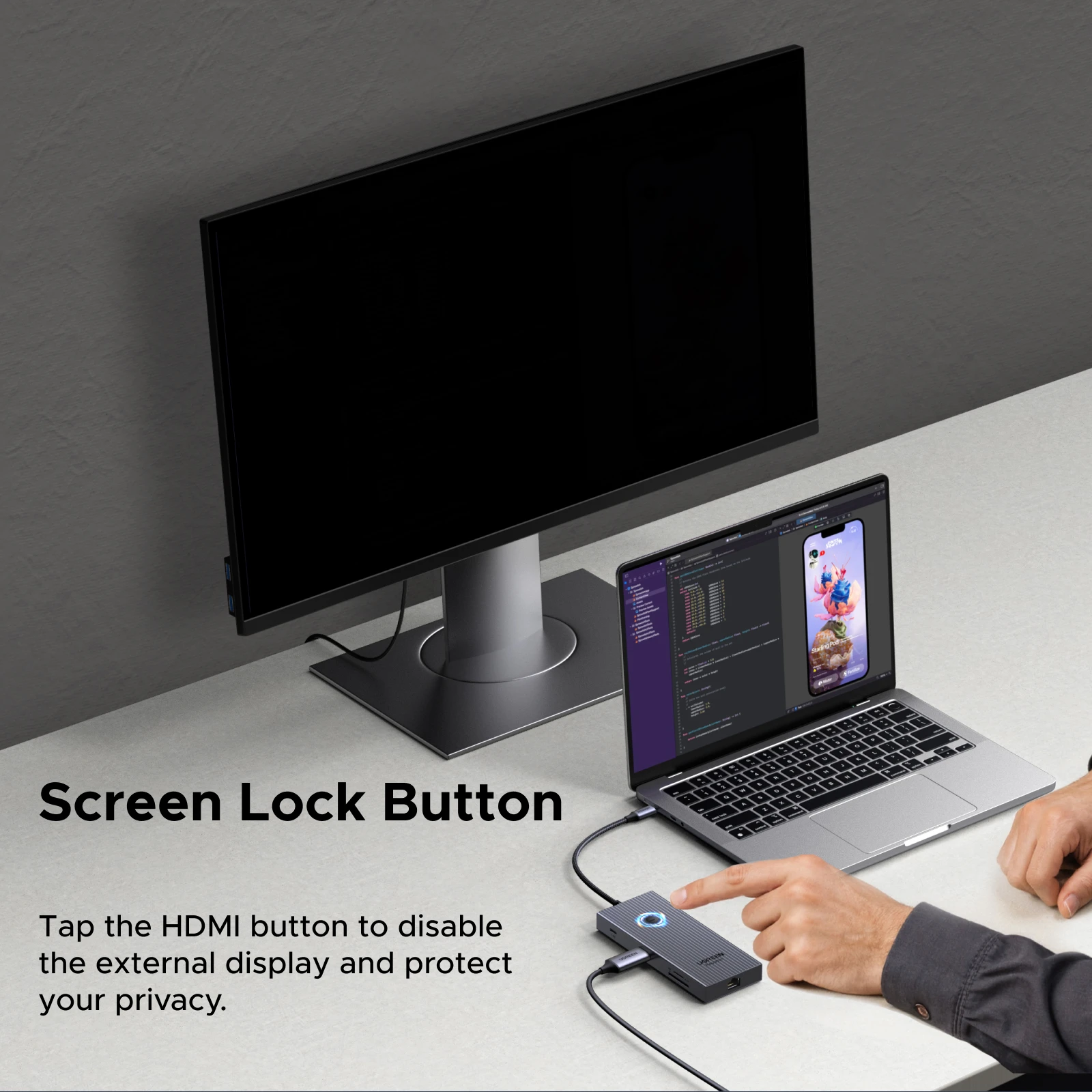 UGREEN 유그린 10Gbps USB C 허브 9 포트 어댑터 4K60Hz HDMI 노트... - 2