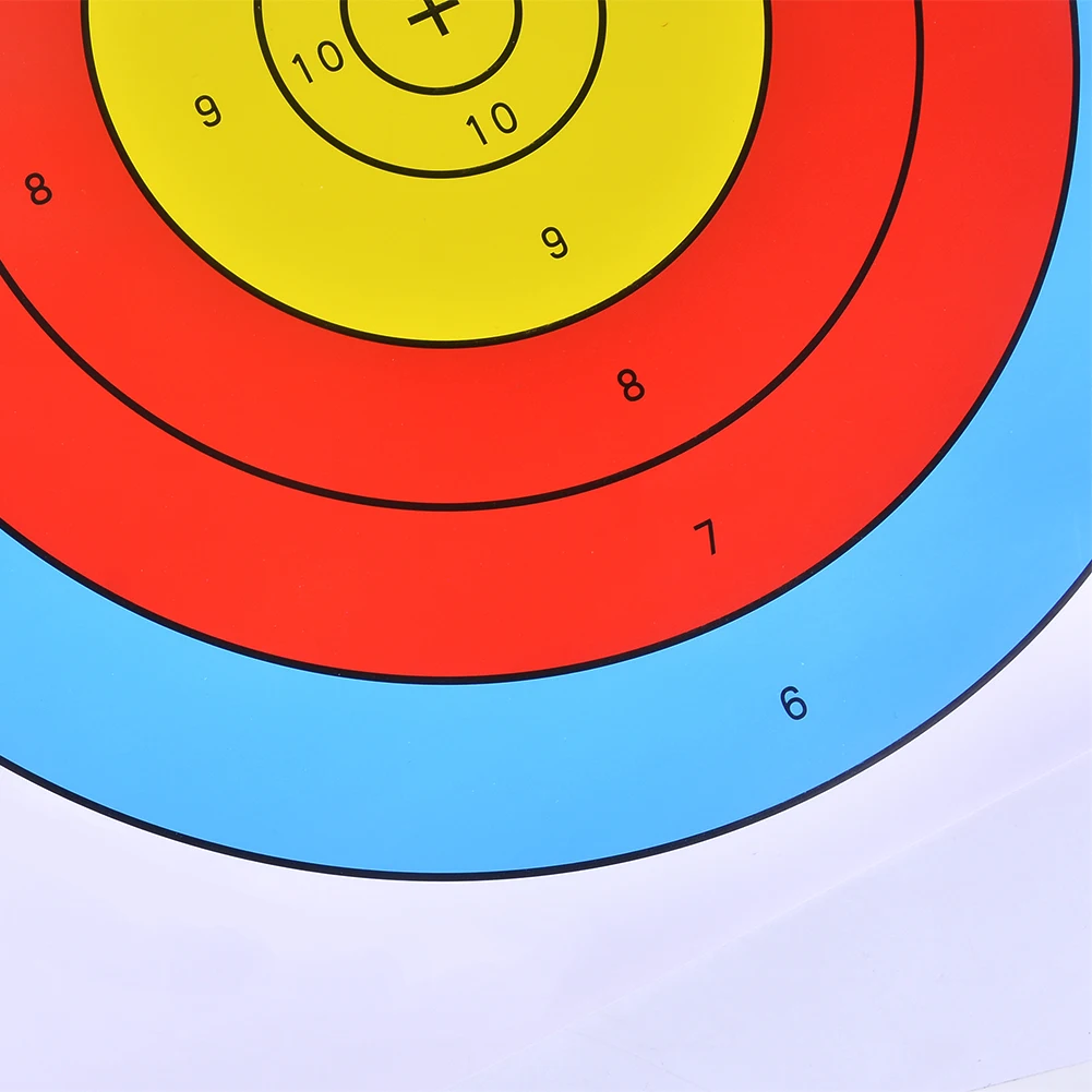 10Pcs Archery Range Paper Targets Portable Archery Targets Paper Archery Practice Targets 15.6x15.6 Inch for Shooting Hunting