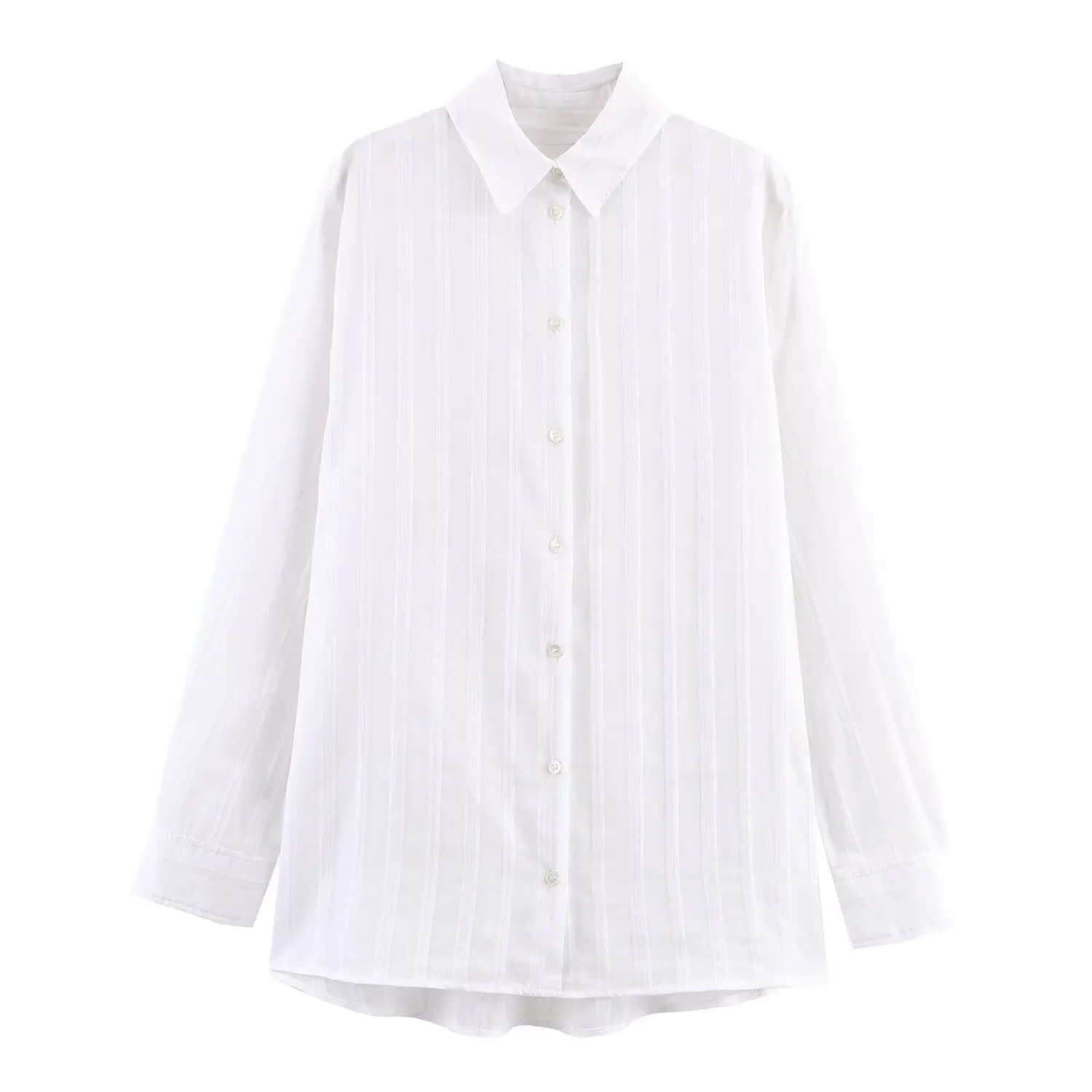 

Женская рубашка с длинным рукавом, весна/осень 2023, Новое поступление, женская модная универсальная полосатая рубашка