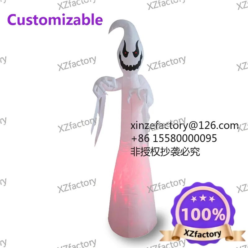 

Factory Direct 2026 Top RatedHalloween inflatable directly from the manufacturer White ghost air model, Amazon explosion