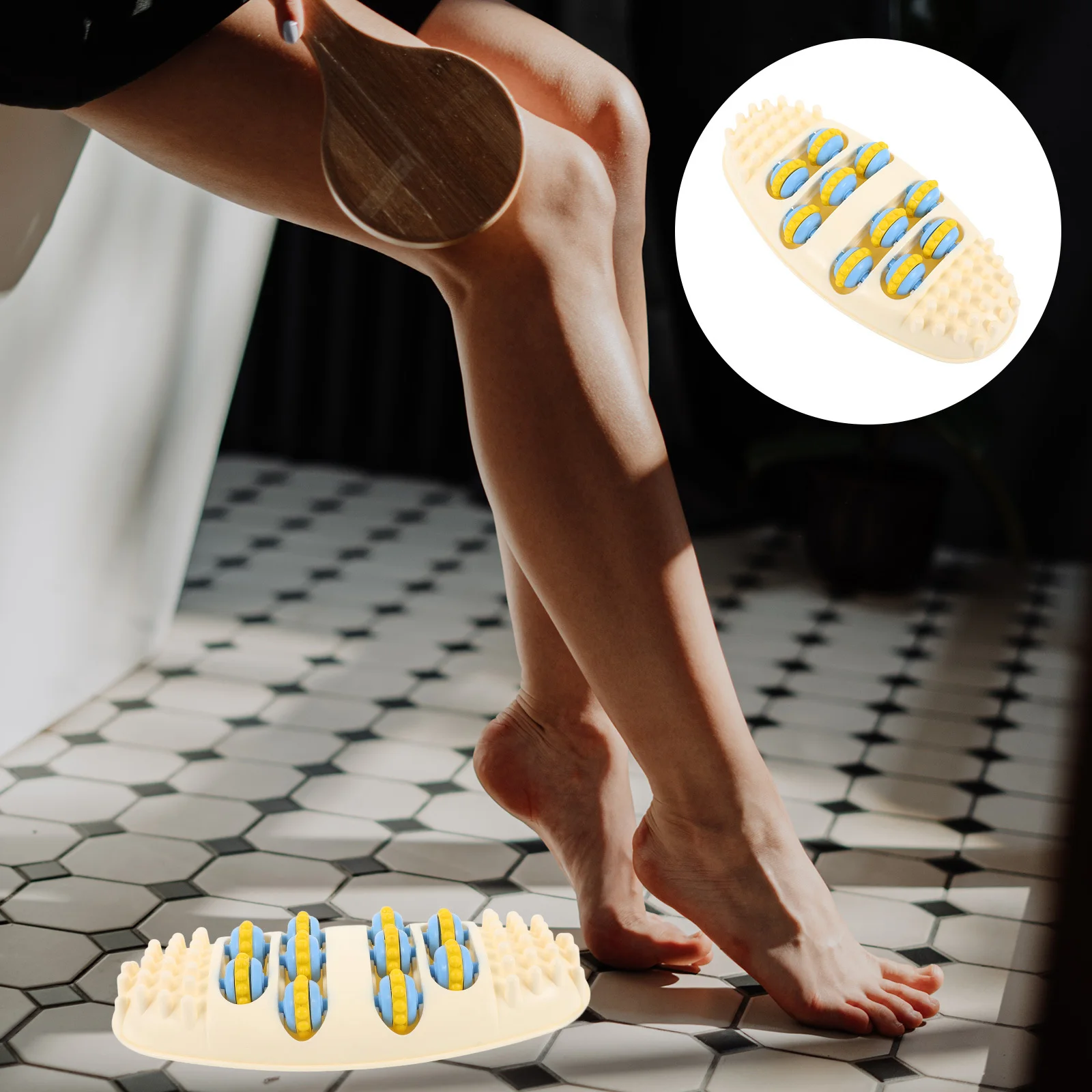 

Foot Massager PP Material Durable Comfortable Manual Foot Roller Leg Massage Tool Massage Roller Self Massaging Tools