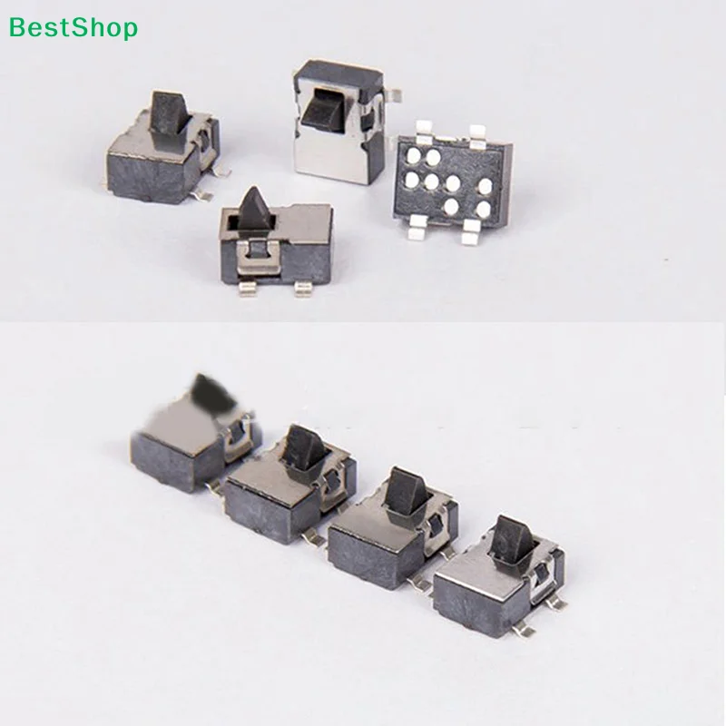 10pcs 4 Pin Mini Slide Reset Micro Toggle Switch Miniature Humidifier Detection Switch Four Foot Pad Switch Home Decor