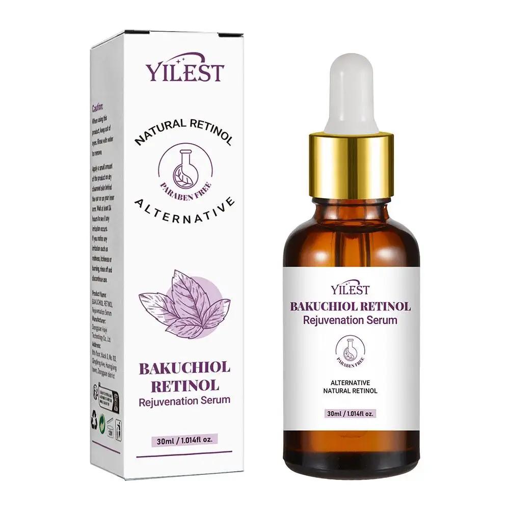 Soro Retinol Anti-Rugas para Rosto, Essência Retinol, Retinol, Pele Brilhante, Reduz a Acne, Rosto, 30ml