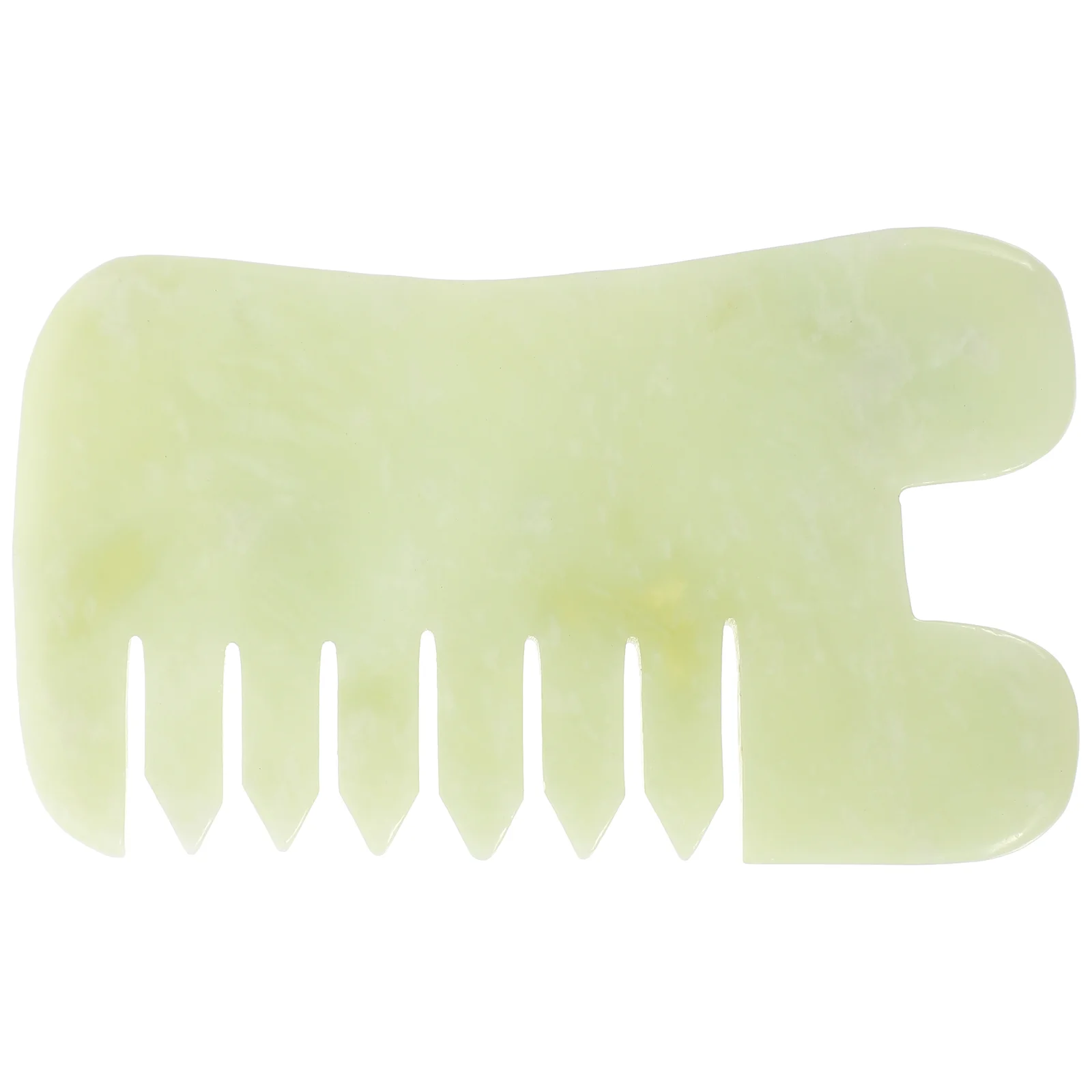 

Comb Massaging Board Natural Jade Massage Scrapping Plates Head Massage Tools Body Beauty Care Supply for Salon