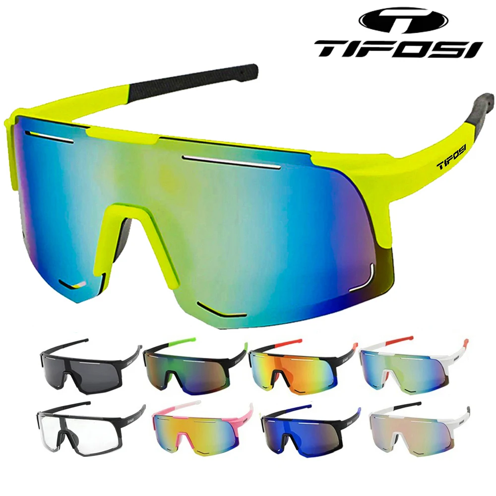

Велосипедные солнцезащитные очки Tifosi для женщин и мужчин, спортивные очки с защитой UV400, очки для верховой езды, линзы для горного велосипеда, дорожного велосипеда, для улицы, с фотоэлементами