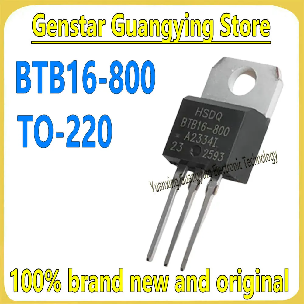 (10 Pieces) HSDQ BTB16-800 BTBI6-800 TO-220 16A 800V Thyristor 100% Brand New Original Packaging
