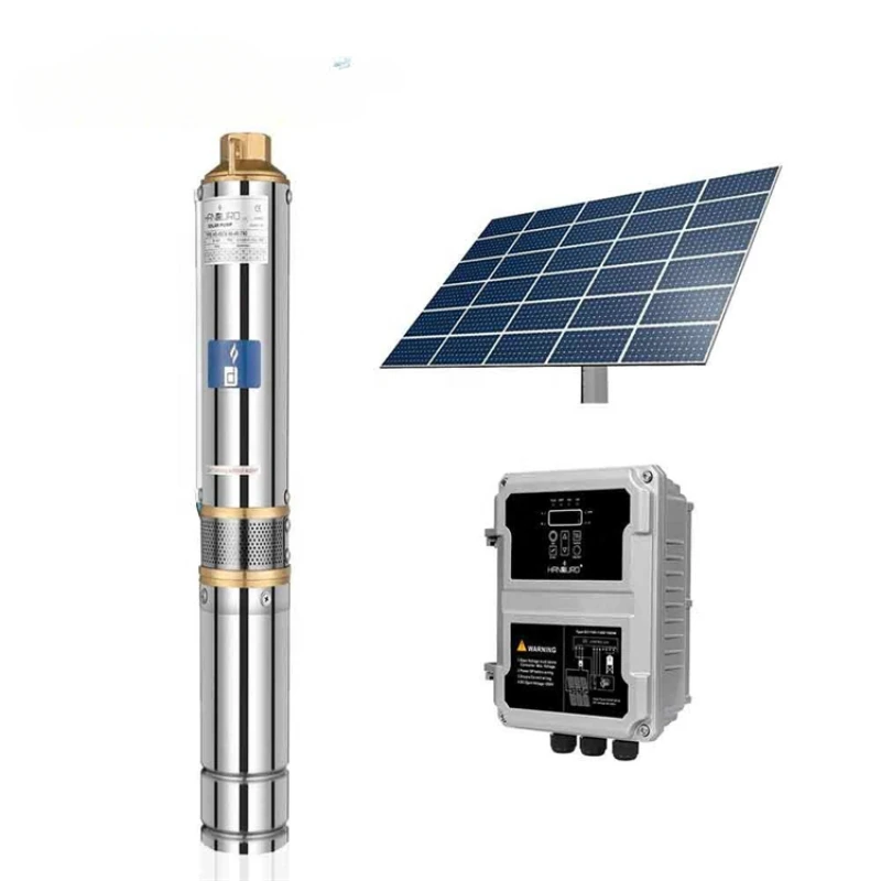 Bomba Sumergible Motobomba Pompe Immerge 72 V 1Hp 1 Hp 72 M Submers Solar Submersible Pump Complete With Panels For Water Supply