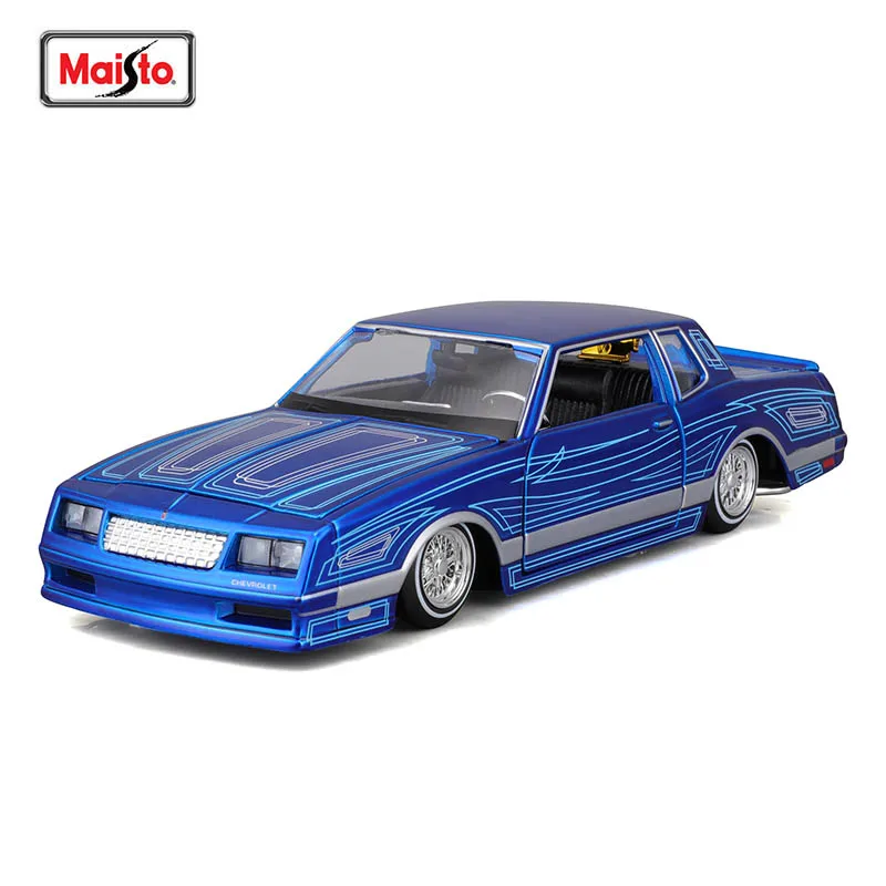 Maisto 1:24 1986 Chevrolet Monte Carlo SS Supercar Antique Car Static Die Casting Car Collectible Model Car Toy Gift Tide Play