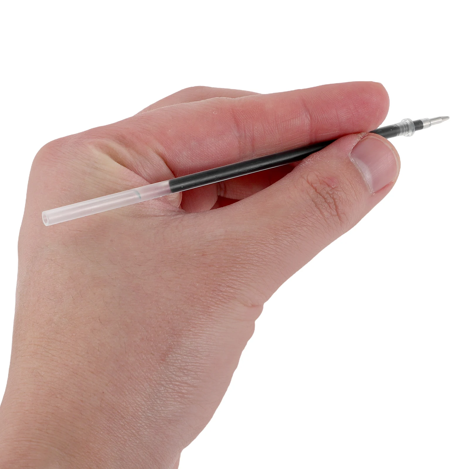 

100pcs Pen Refills Black Point Fine 0 5mm Tip Quick Drying Student Exam Office Writing Sign Plastic Ballpoint