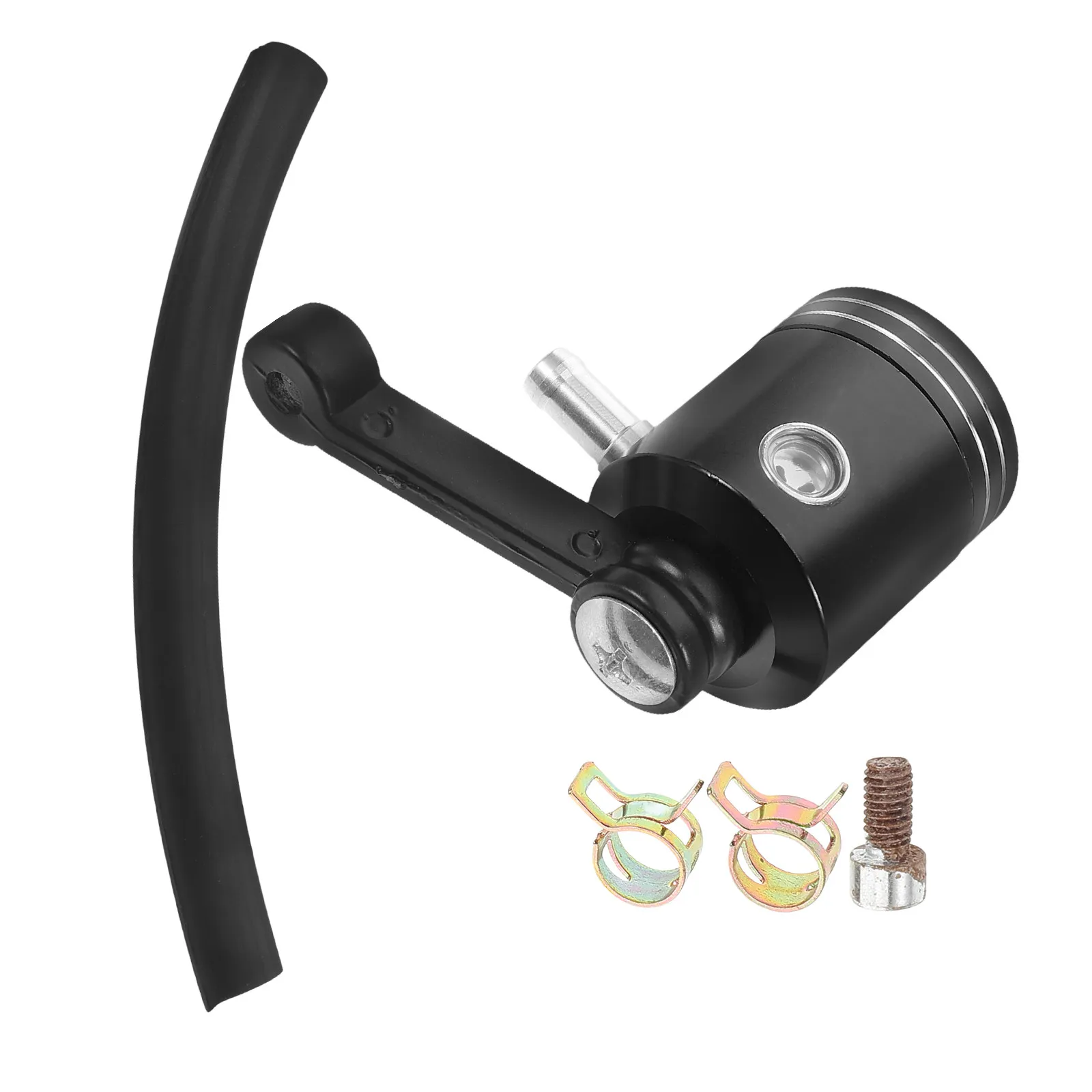 

Motorcycle Brake Fluid Reservoir Aluminum Alloy Front Hydraulic Brake System Replacement Sturdy Metal Cup Easy Installation