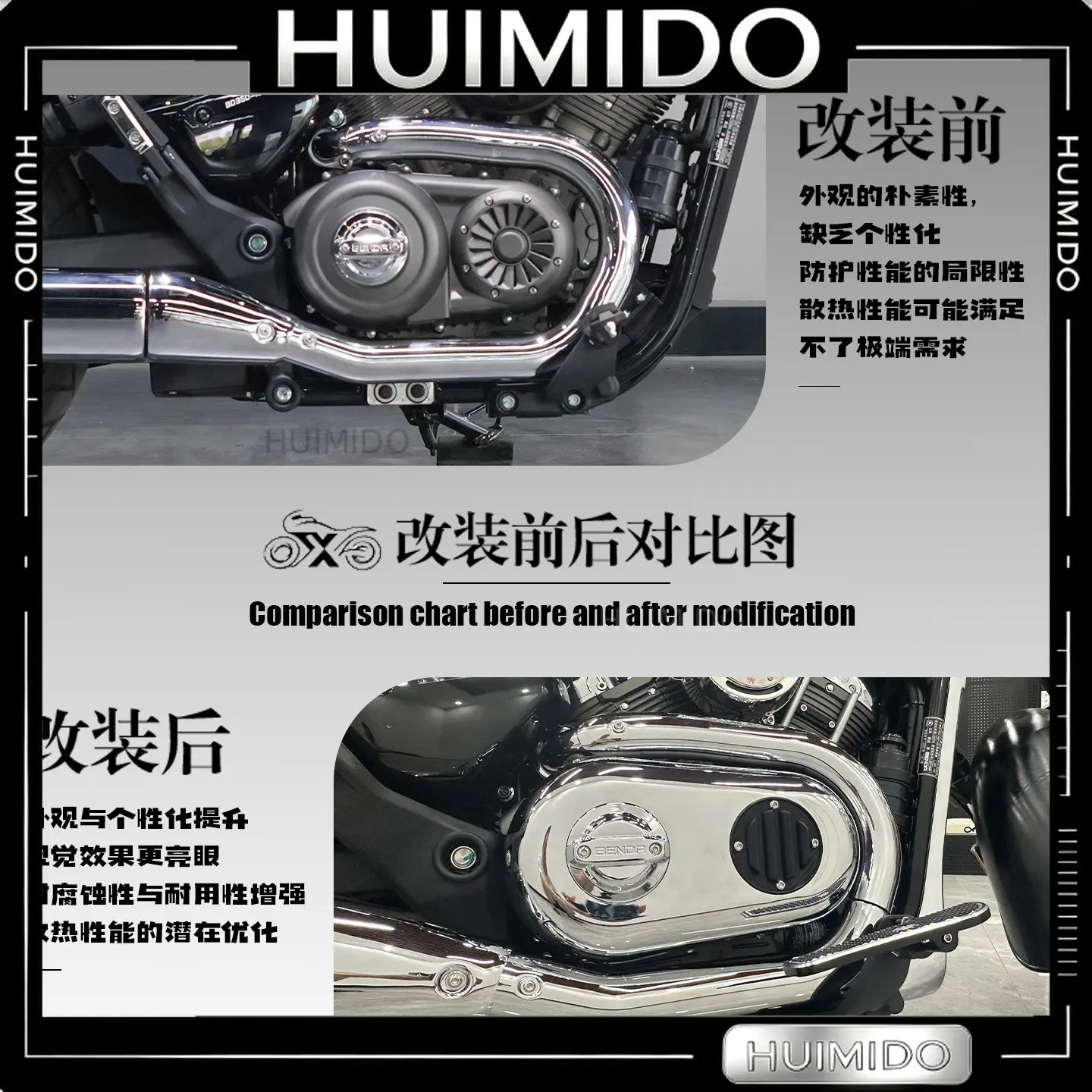 FOR Jinjira 350/Greystone 250CVT Plated Clutch Cap Anti-scalding and High Temperature Enhance Appearance and