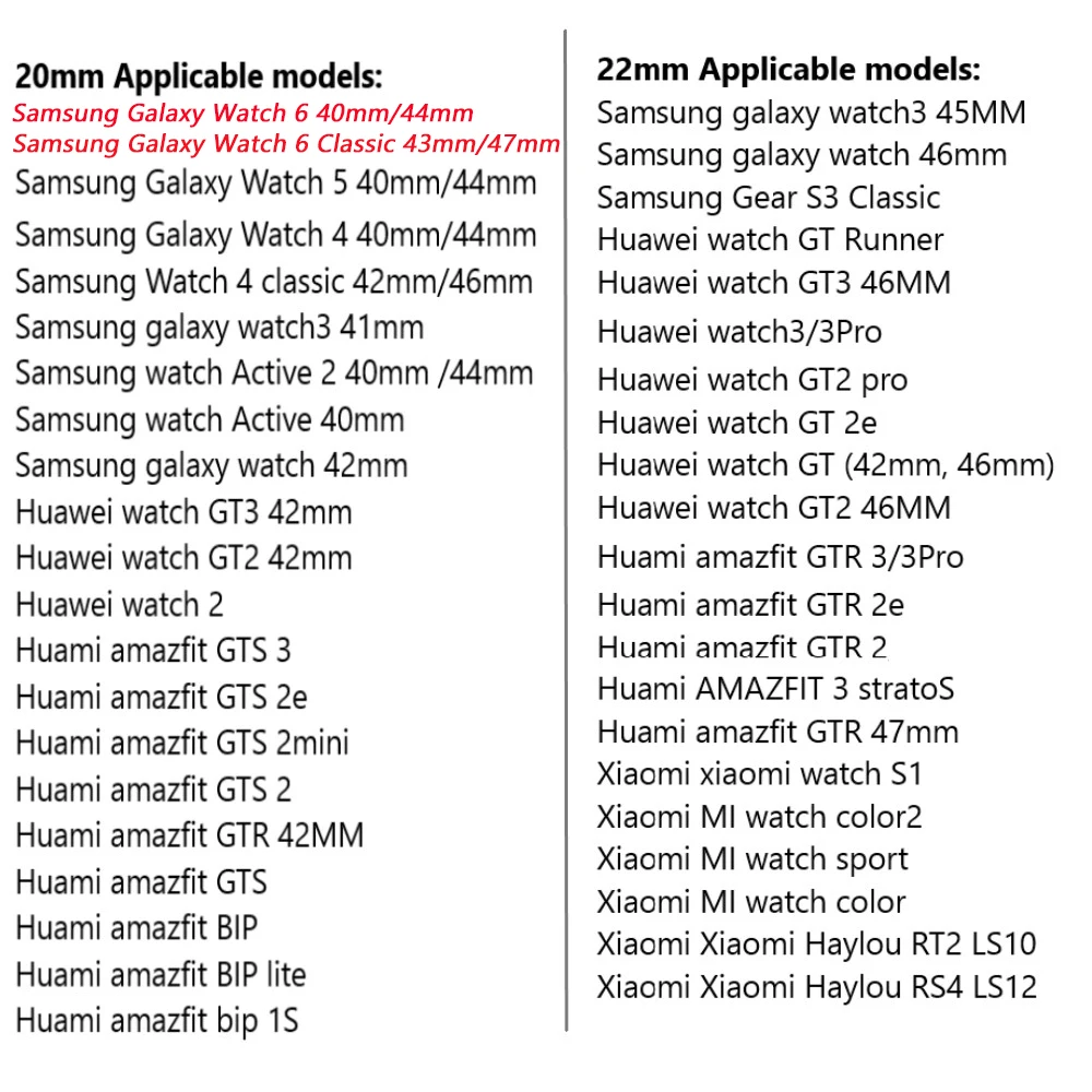 Pasek silikonowy 20 mm 22 mm do zegarka Samsung Galaxy Active 2 Watch 3 45 mm 42 mm Gear S2 Pasek do zegarka Pasek do zegarka Amazfit GTS 2e