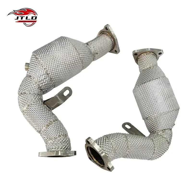 High Performance Good Quality 304 Stainless Steel Exhaust Downpipe for Audi S4 S5 B8 B8.5 3.0L 2009-2017