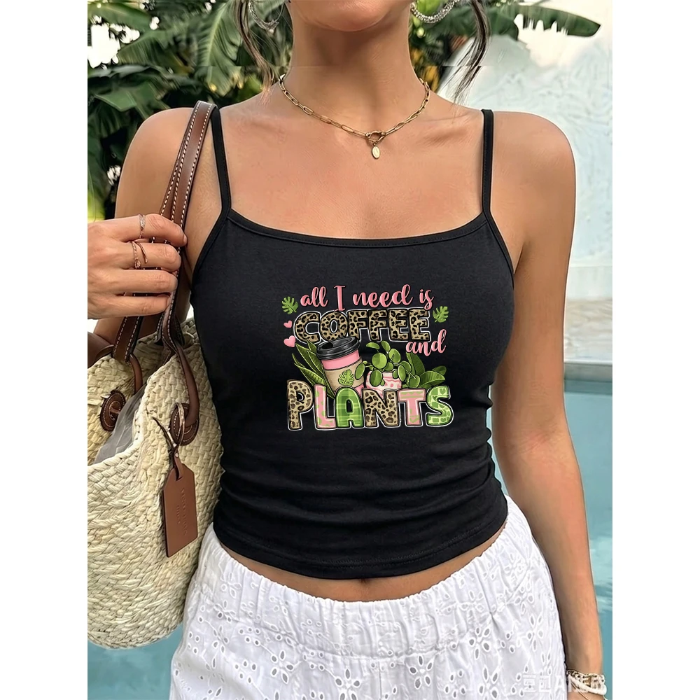 Banana Fruit Camisole Women Graphic Tank Tops Summer Beach Walk Pool Party Wear Tropical Holiday Sunbathing Cruise Sleeveless
