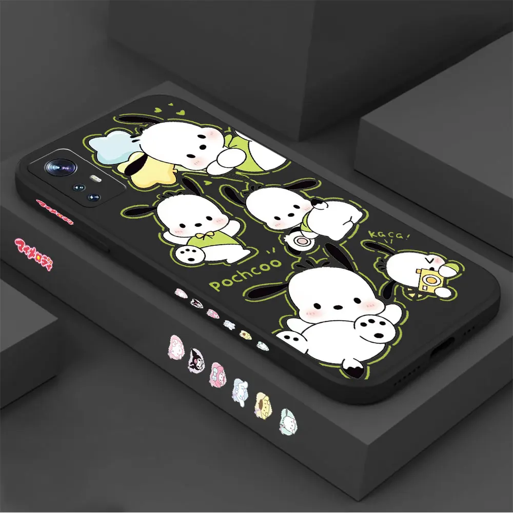 Cartoon My M-Melody P-Pochacco Phone Case For Xiaomi Mi 13 12 12T 12S 11 11T 10 10S 9 8 Pro Ultra Lite 5G Liquid Silicone Cover