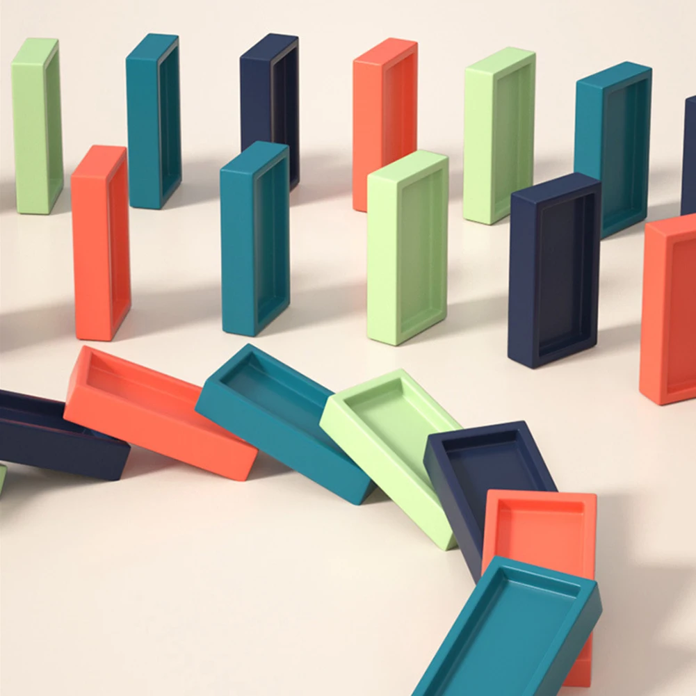 Dominoes Building Games with Lighting And Sound Train Stacking Domino Toys Montreal Educational Toys for Boys Girls