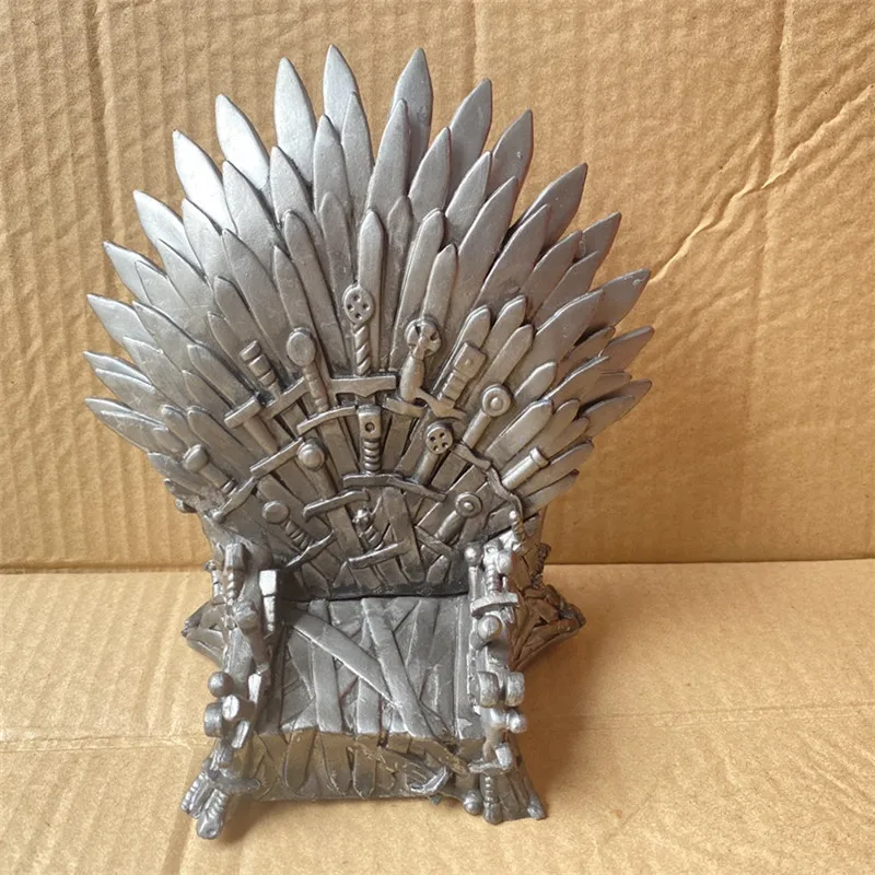 17cm silver color iron throne action figure toy PVC kids collection model toy