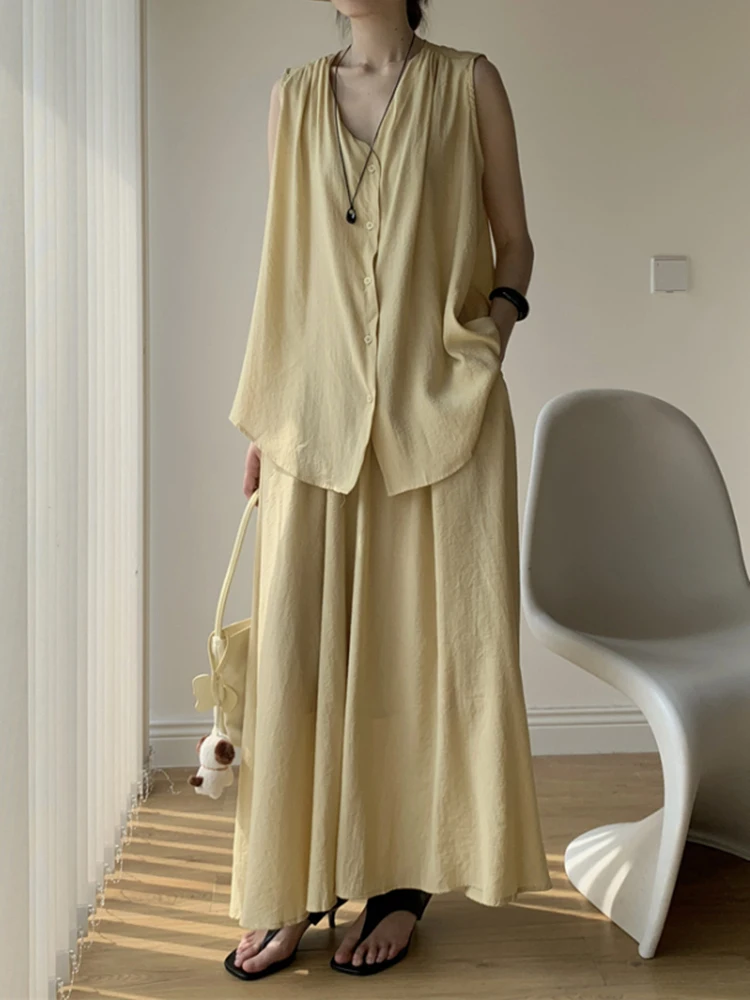 YERMORA Vrouwen Tweedelige Set Paars Geplooid Gordel Kort Vest Losse Nieuwe Hoge Taille Half Body Rok Mode Lente Zomer 2025,