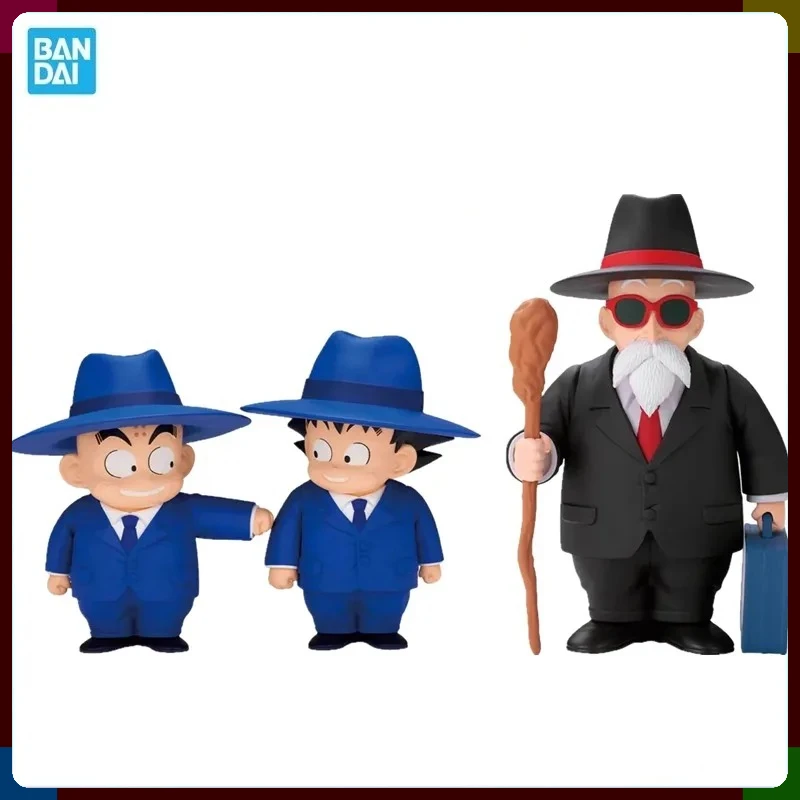 

Bandai Original BANPRESTO Anime Dragon Ball SOFVIMATES Goku Krillin Master Roshi PVC Action Figure Model Collectible Toy Gift