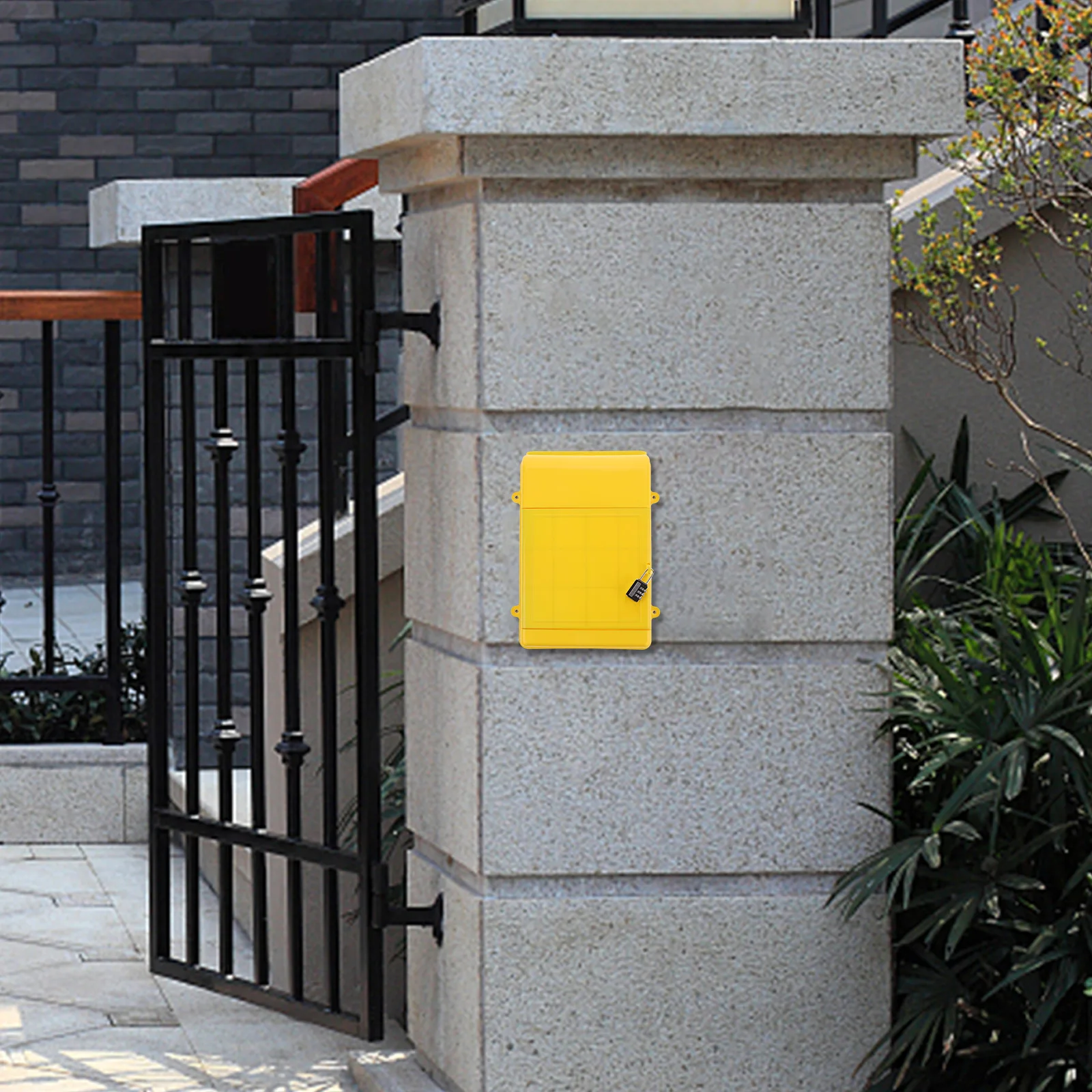 

Lockable Wall Mailbox Plastic Box for Office Home Public Areas Weather Resistant Voting Comment Collection Unit