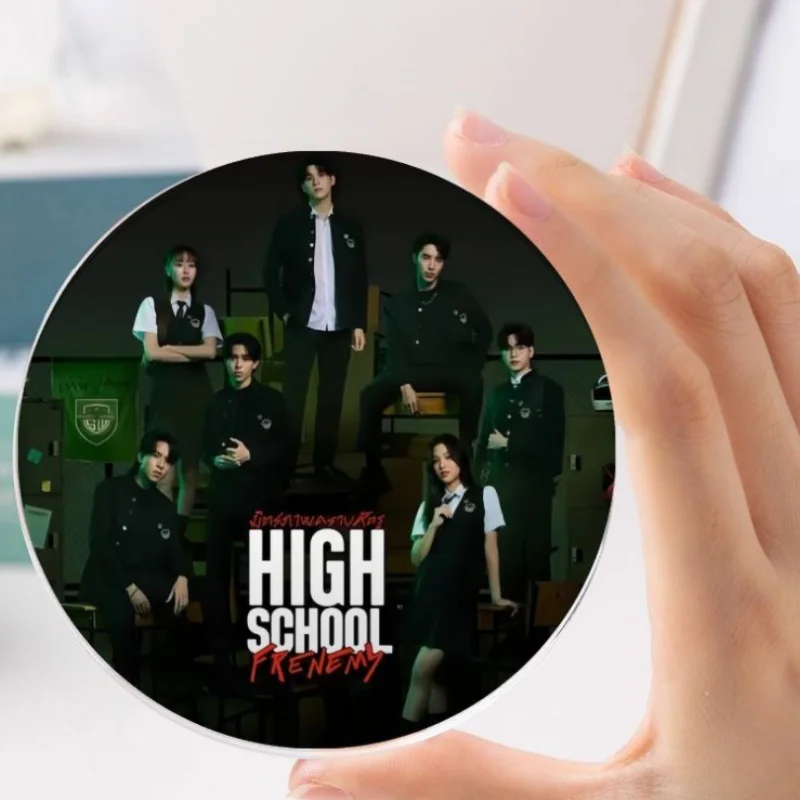 Skynani Nani Hirunkit Sky Wongravee Acrylic Heat Insulation Decor Round Pad Thai TV High School Frenemy Photo Glasses Coasters