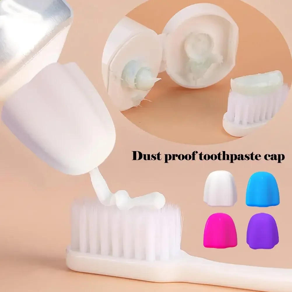 Toothpaste Squeezer Holder Reusable Automatic Closing Flower Shape Silica Gel Self Closing Toothpaste Cap