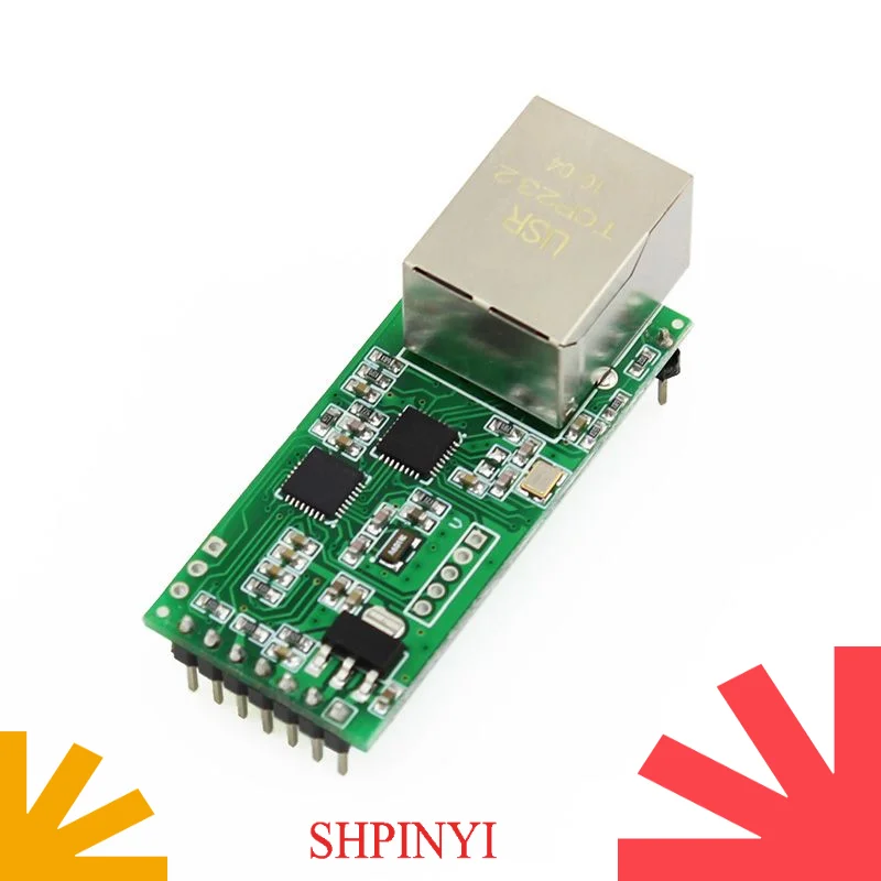 USR-TCP232-T2 Módulos convertidores serie TTL UART a Ethernet compatibles con servidor/cliente TCP, servidor/cliente UDP