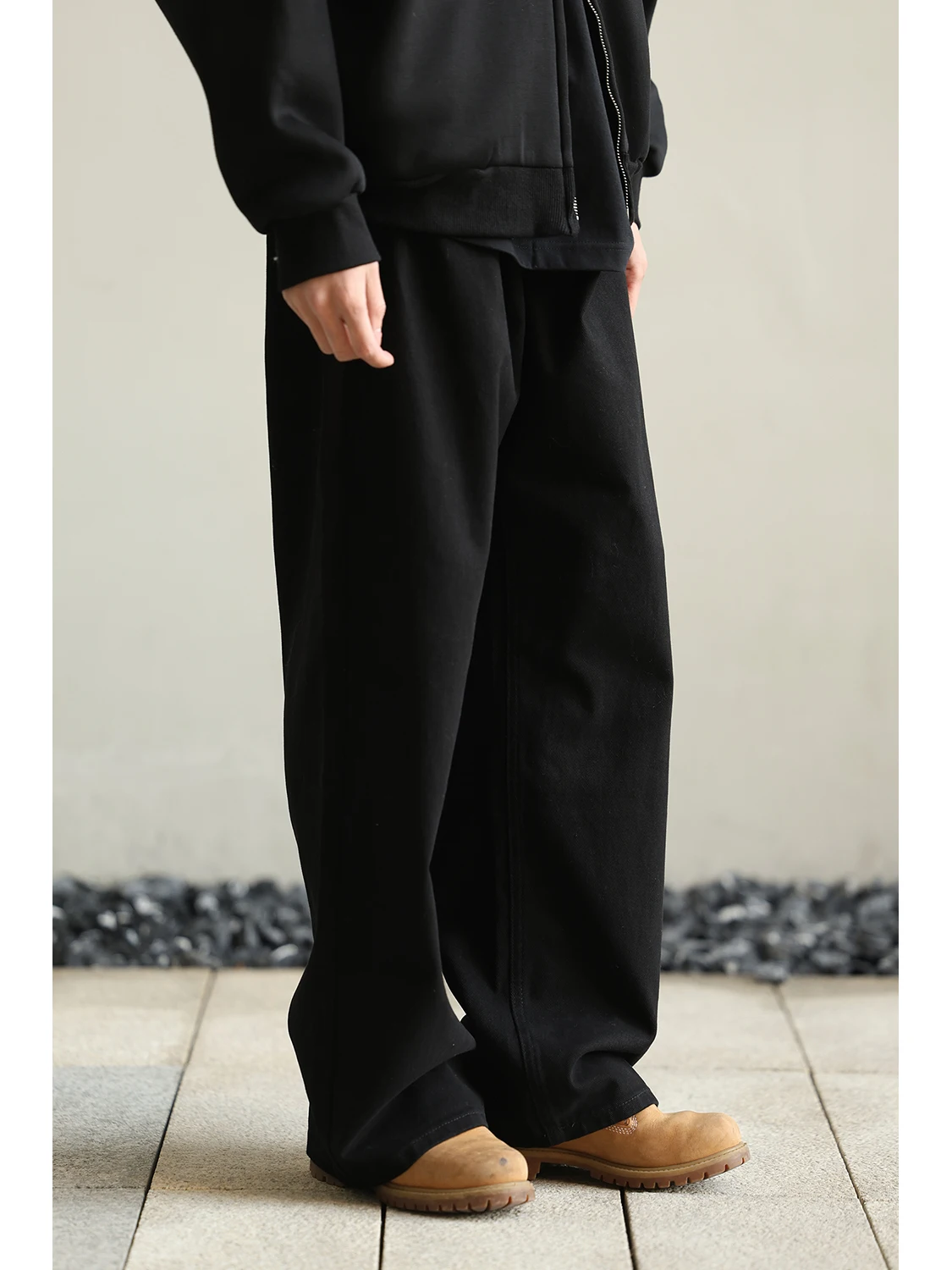 

Мужские джинсы LH Store в американском ретро-стиле из чистого хлопка, новинка 2025 года, модные свободные прямые брюки в пол, повседневные молодежные стильные штаны