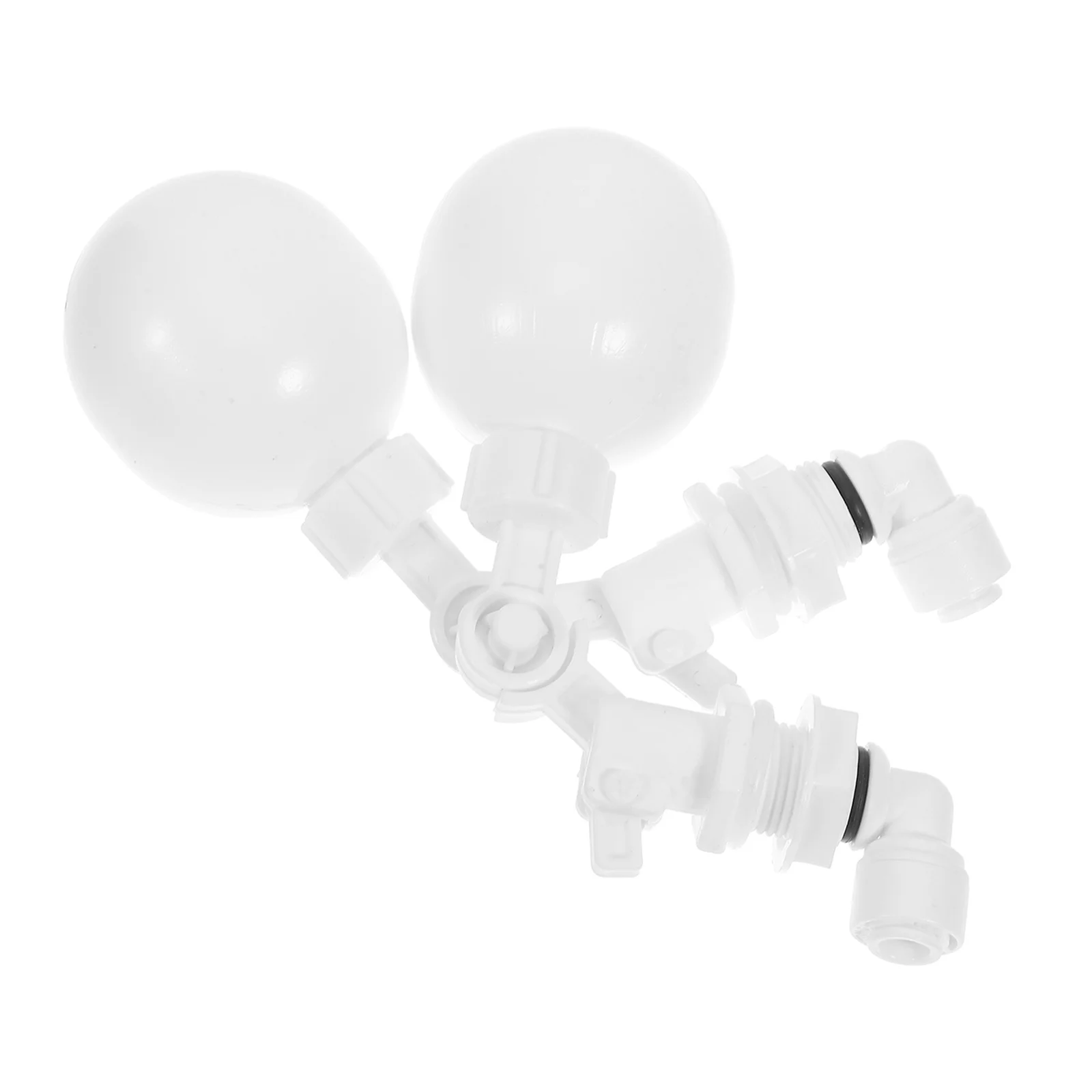 

2pcs Automatic Water Level Control Float Valve 1/4 Inch Quick Connect Kit For Water Dispensers Tanks Coolers White Plastic Valve