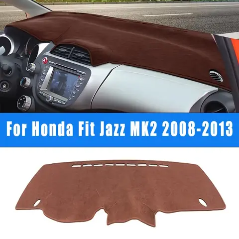 Car Dashboard Mat Sun Shade Non-slip Dash Cover Accessories For Honda Fit Jazz MK2 GE6 GE7 GE8 GE9 2008-2013 2009 2010 2011 2012