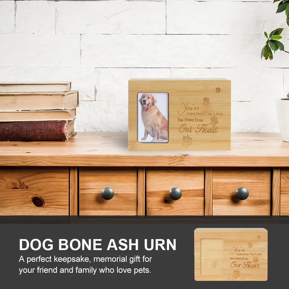 

Pet Ash Casket Bamboo Construction Sturdy Lightweight Non Deformable Skin Friendly Memorial Keepsake for Loved Pets Household
