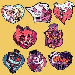 Funny Villains Metal Enamel Pins Cartoon Angel Brooches for Women Men Lapel Pin Backpack Badges Kids Gifts Clothing Accessories