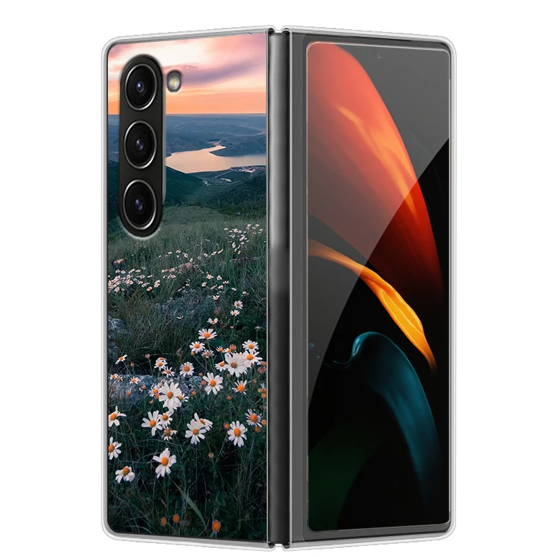 DIY Customized Hard PC Cases For Samsung Galaxy Z Fold 5 5G Cases Fold 2 3 4 Phone Case For Samsung Galaxy Z Fold3 Funda Bumper