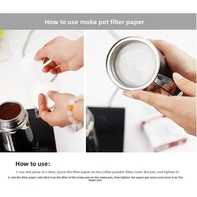 100-300Pcs 51/54/58mm Coffee Filter Paper Round Disposable Water Filter Papers Universal Espresso Portafilter Accessories