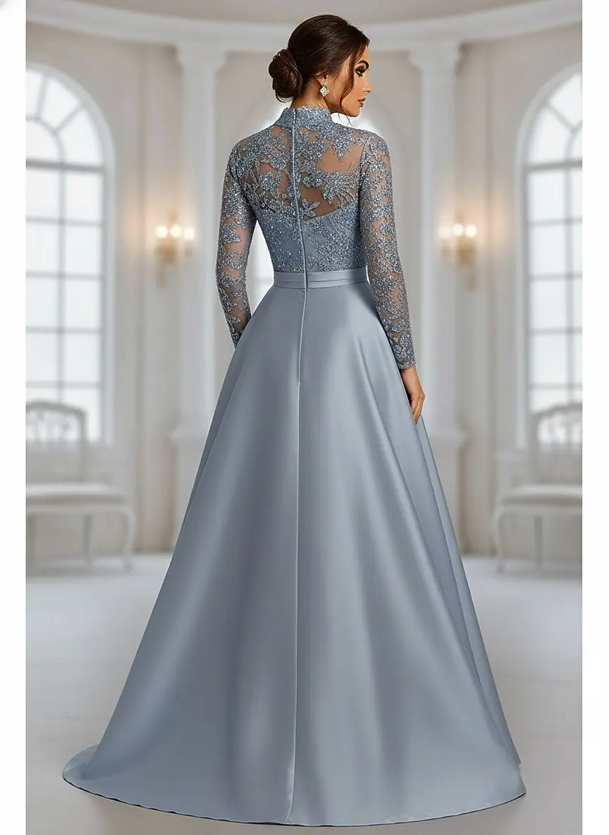 Customized A-Line Wedding Guest Dresses for Women Beaded Eembroidered Mother of the Bride Dress Luxurious Party Dress Long image 2
