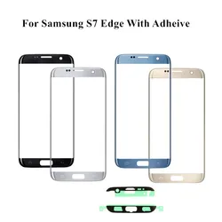 Touch Screen Front Glass For Samsung Galaxy S7 Edge G935 G935F LCD Display External Glass Replacement Free Adhesive