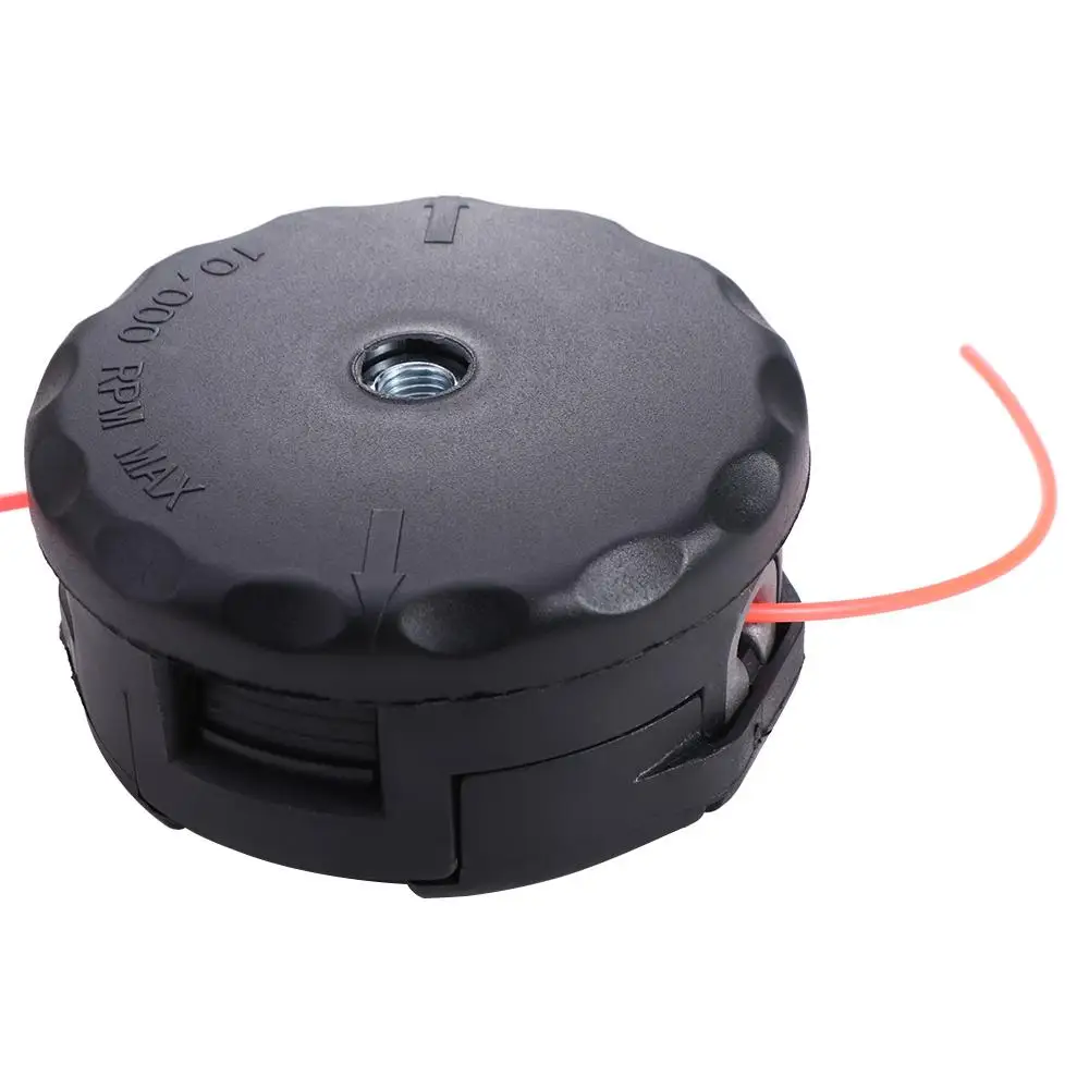 Universal Trimmer Head with String M10*1.25/M8*1.25 Speed Feed String Trimmer for Head Durable Black for M10*1.25/M8*1.25
