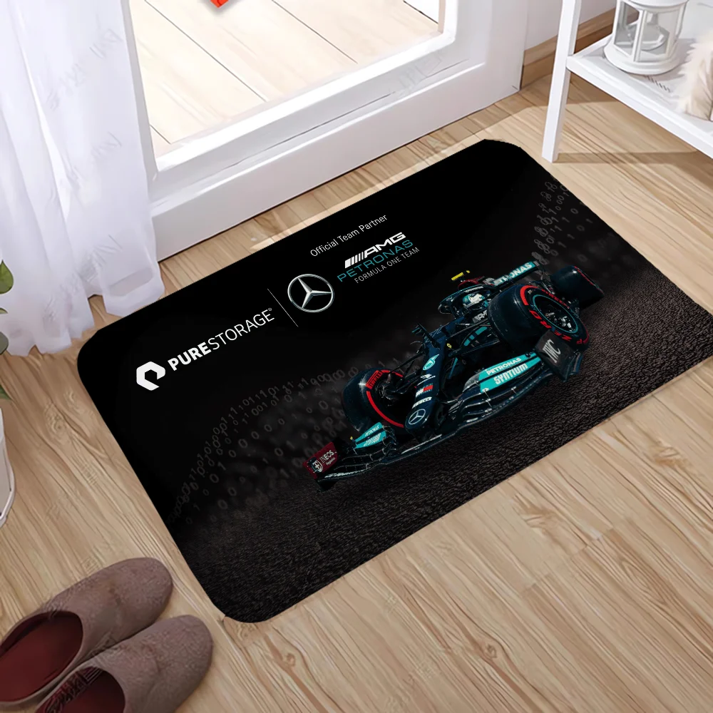 MercedeS-AMG Petronas Formula One Carpet for Bathroom Mat Foot Mat for Hallway on the Floor Things to the Room Rug Kitchen Rugs