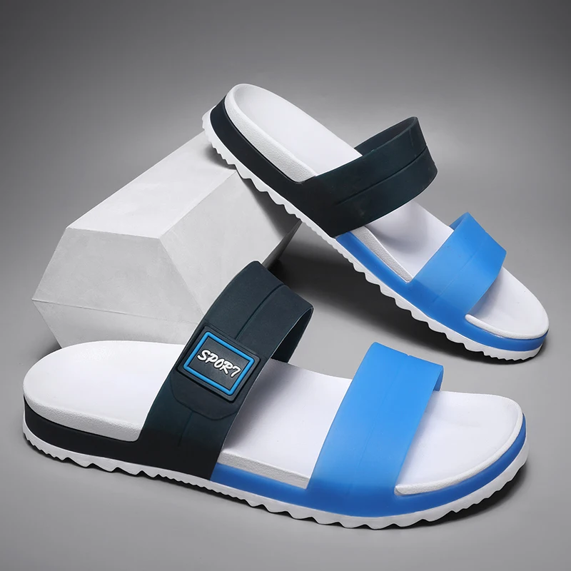 Fashion Men's Slippers Indoor Outdoor Sandals Beach Comfortable Slides Men Casual Shoes Flip-flops Mens Non-slip Home Slippers