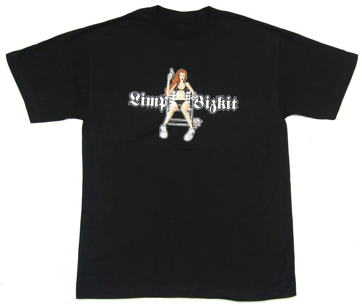 Vtg Limp Bizkit Bikini Girl Cotton Black All Size Men Women Shirt