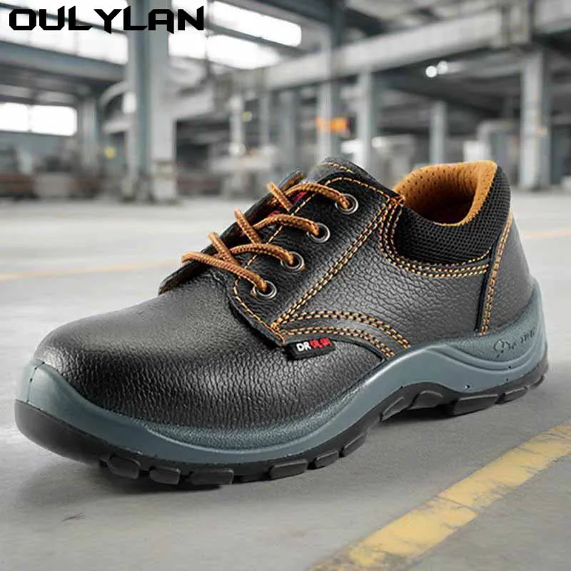 

Oulylan 2025 Breathable & Comfortable and Anti-Smash & Anti-Pierce Labor Protection Boots New Men's Steel Toe Safety Work Shoes