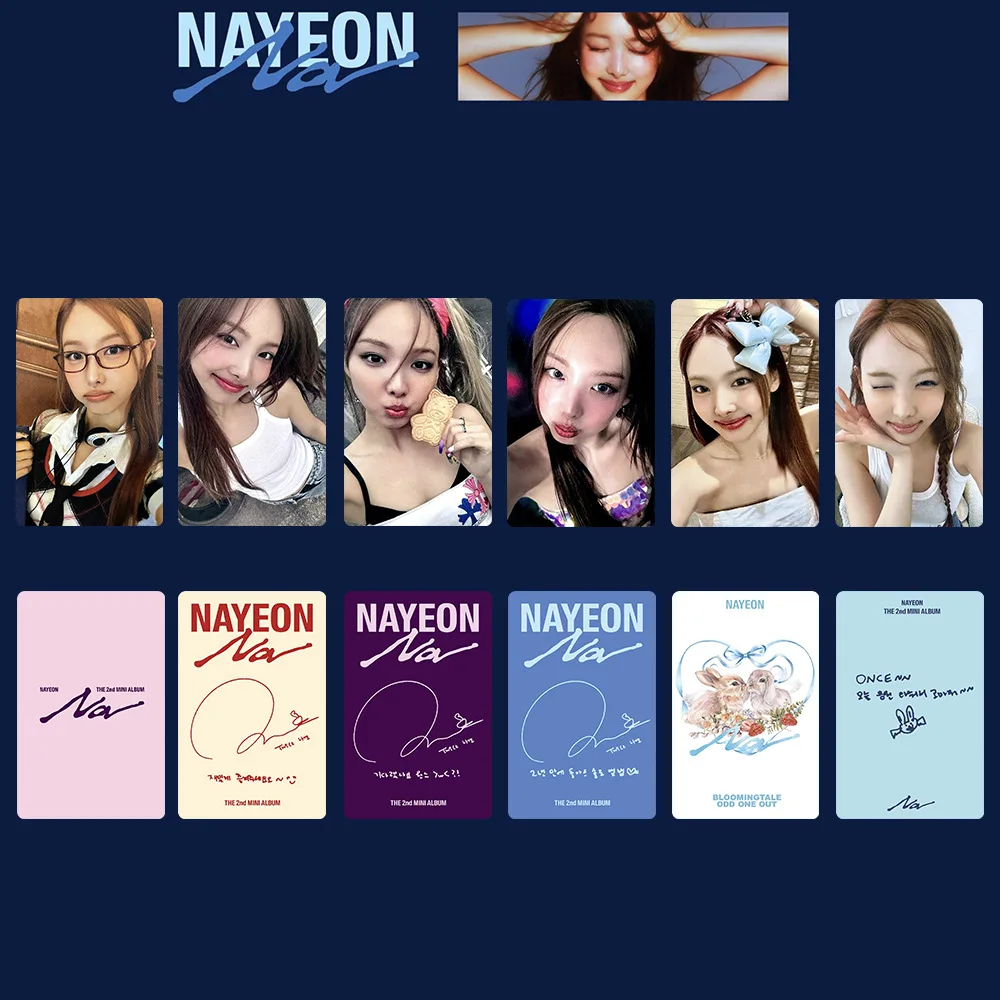 Imagem -03 - Duas Vezes Lomo Card Album Novo Álbum Laser Card Aeyoung Dahyun Jihyo Momo Nayeon Menina Coleção Presente Cartão Postal Foto Pcs