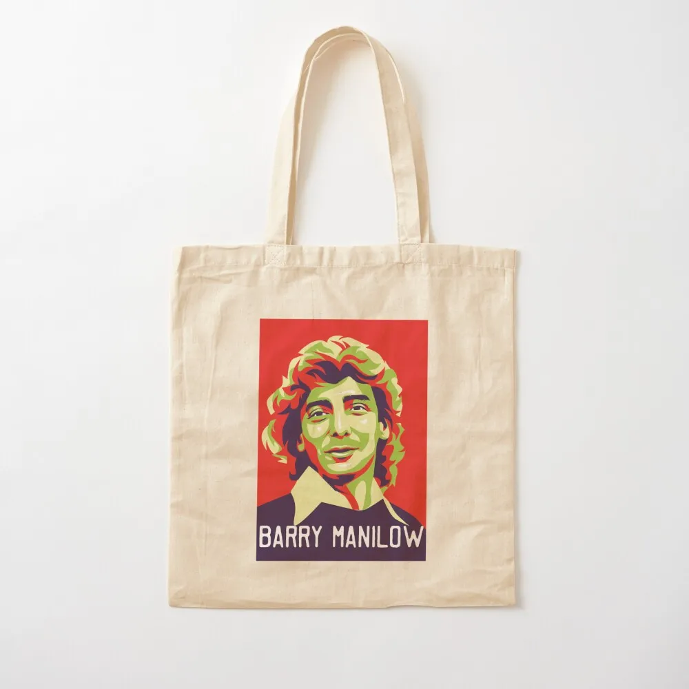 

Mens Funny Famous Barry Manilow Singer Gifts For Music Fans Tote Bag ecological bags Women's tote bag Fabric bag Canvas Tote