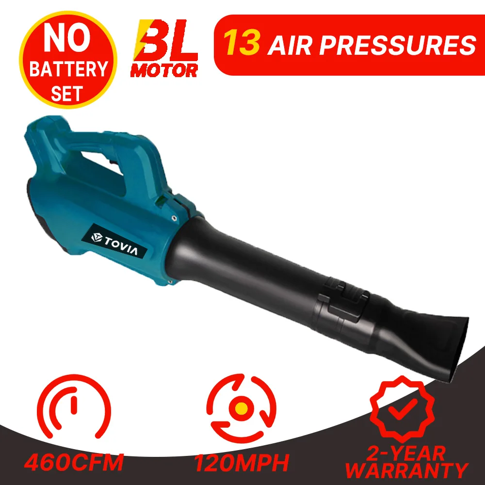 

21V Brushless Cordless Electric Leaf Blower 460CFM and 120 MPH for Garden Cleaning Home Gardening work with No Battery