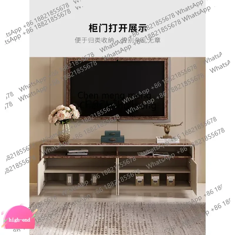 Light Luxury TV Cabinet Villa Model House Large and Small partment Type Living Room Italian Fashion Paint cabinet  furnitur  A