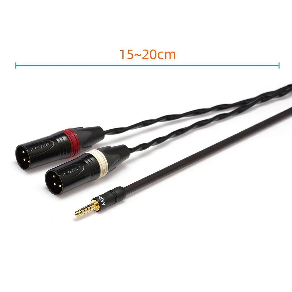 □Japan Mogami 2534 HIFI Balance 4.4mm to 2 XLR Male 3 Pin Audio