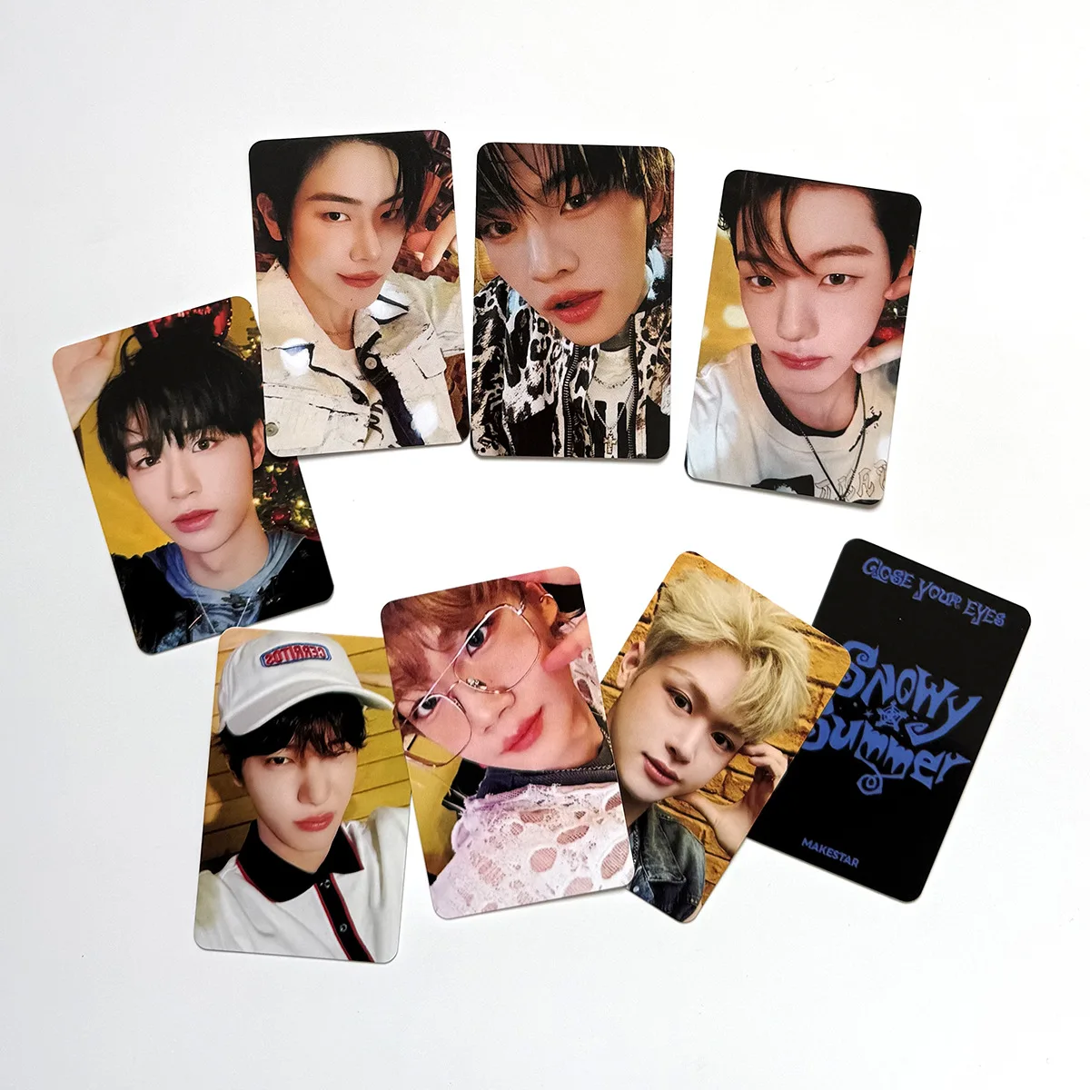 7Pcs/Set Idol CLOSE YOUR EYES New Album Snowy Summer Lomo Cards Special Bonus Cards KENSHIN KYOUNGBAE JMIN SEUNGHO Fans Gifts view 4